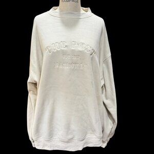 The Post Nashville Oversized Crewneck Sweatshirt | Super Soft Pullover | Size XL